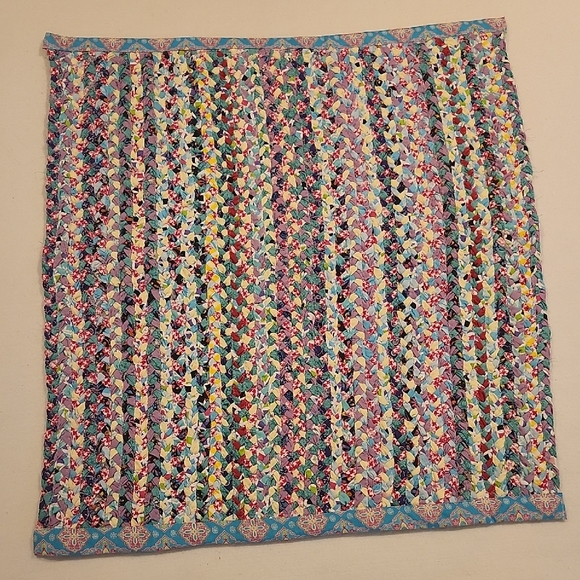 Handmade Colorful Braided Patchwork Rug - Picture 1 of 5